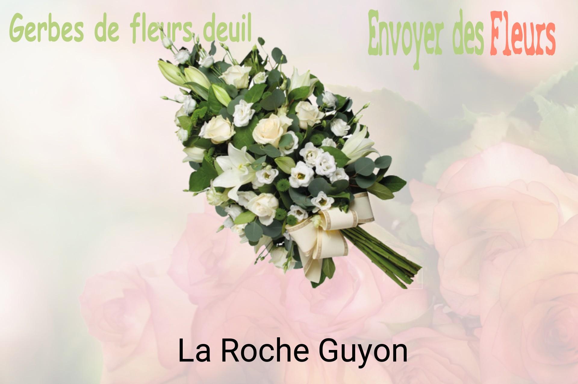 Gerbe de fleurs de deuil livrée à La Roche-Guyon